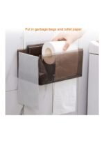 ⁦حامل ورق التواليت مثبت على الحائط مع رف تخزين⁩ - الصورة ⁦3⁩