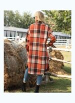 ⁦معطف بتفاصيل مربعة⁩ - الصورة ⁦4⁩