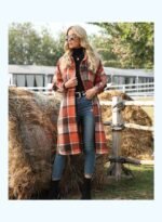 ⁦معطف بتفاصيل مربعة⁩ - الصورة ⁦2⁩