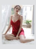 ⁦فستان نوم بتفاصيل من الدانتيل⁩ - الصورة ⁦4⁩