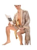 ⁦طقم رداء وشورت بأكمام طويلة مطبوع⁩ - الصورة ⁦4⁩