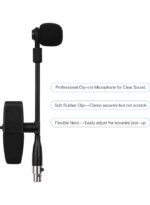 ⁦مجموعة ميكروفون لاسلكي UHF مكونة من 3 قطع⁩ - الصورة ⁦4⁩