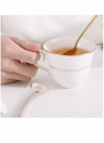 ⁦كوب قهوة سيراميك خفيف الوزن فاخر⁩ - الصورة ⁦2⁩