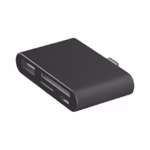 قارئ بطاقات ليدزوي USB C 4 في 1 نوع C OTG TF/SD قارئ بطاقات ذكي مع منفذ طاقة مايكرو USB