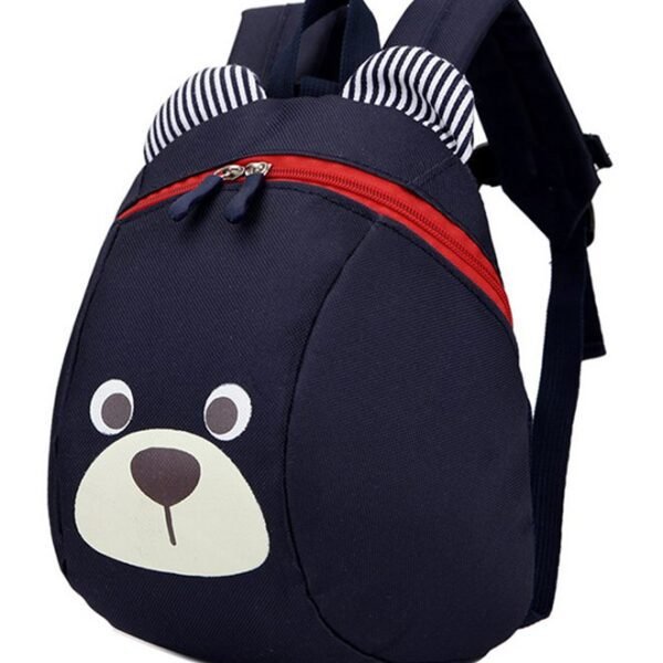 حقيبة ظهر مطبوعة بسحاب للإغلاق