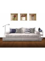 ⁦ملصقات حائط ثلاثية الأبعاد على شكل مزهرية زهور⁩ - الصورة ⁦2⁩