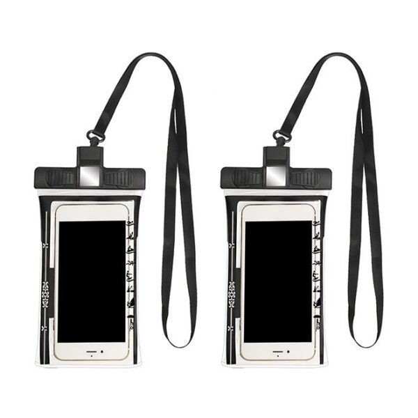 جراب هاتف عالمي مقاوم للماء من قطعتين مع صافرة طوارئ