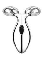 أداة تدليك دوارة ثلاثية الأبعاد للوجه فضي 197جم