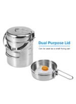 ⁦غلاية طهي مزدوجة الاستخدام من الفولاذ المقاوم للصدأ⁩ - الصورة ⁦3⁩