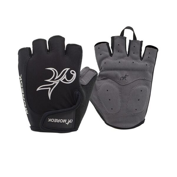 قفازات ركوب الدراجات الرياضية المبطنة نصف الإصبع، قابلة للتهوية وامتصاص الصدمات