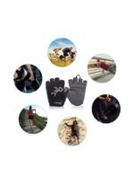 ⁦قفازات ركوب الدراجات الرياضية المبطنة نصف الإصبع، قابلة للتهوية وامتصاص الصدمات⁩ - الصورة ⁦2⁩