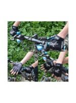 ⁦قفازات ركوب الدراجات الرياضية المبطنة نصف الإصبع، قابلة للتهوية وامتصاص الصدمات⁩ - الصورة ⁦6⁩