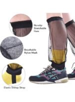 ⁦أغطية ساق شبكية مضادة للبعوض وأكمام للحشرات وأغطية للساقين للتخييم في الهواء الطلق والمشي لمسافات طويلة وصيد الأسماك⁩ - الصورة ⁦2⁩