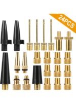 طقم محول صمام دراجة لعجلات بريستا إلى دانلوب ومن شريدر إلى بريستا مع رؤوس