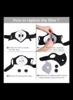 ⁦3 قطع غطاء للفم بفلتر كربون نشط ووسادة حماية من 6 طبقات⁩ - الصورة ⁦7⁩