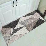 ⁦سجادة مطبخ من قطعة واحدة بنمط هندسي، ماصة ومضادة للانزلاق⁩ - الصورة ⁦3⁩