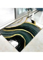 ⁦سجادة غرفة نوم وغرفة معيشة غير قابلة للانزلاق بتصميم عصري وبسيط مكونة من قطعة واحدة⁩ - الصورة ⁦3⁩