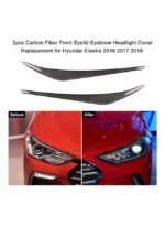 ⁦حاجب المصباح الأمامي من ألياف الكربون مكون من قطعتين لسيارة هيونداي النترا (2016-2018)⁩ - الصورة ⁦2⁩