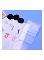 ⁦16 قطعة من قوالب ختم الأكريليك الشفافة بمقبض مع مصاصات للاستخدام المنزلي⁩ - الصورة ⁦3⁩