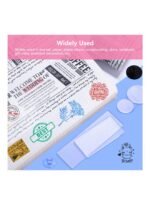 ⁦16 قطعة من قوالب ختم الأكريليك الشفافة بمقبض مع مصاصات للاستخدام المنزلي⁩ - الصورة ⁦4⁩