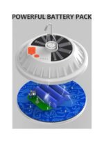 ⁦مصباح ليلي محمول يعمل بالطاقة الشمسية وقابل لإعادة الشحن للتخييم⁩ - الصورة ⁦6⁩