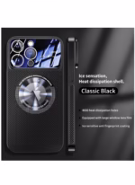 ⁦حافظة هاتف تبريد نافذة كبيرة مطلية بالكهرباء، حافظة تبريد مغناطيسية لهاتف iPhone⁩ - الصورة ⁦2⁩