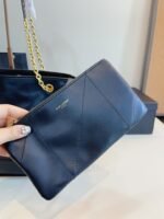 ⁦حقيبة الجلد الأسود الفاخر من Saint Laurent⁩ - الصورة ⁦4⁩