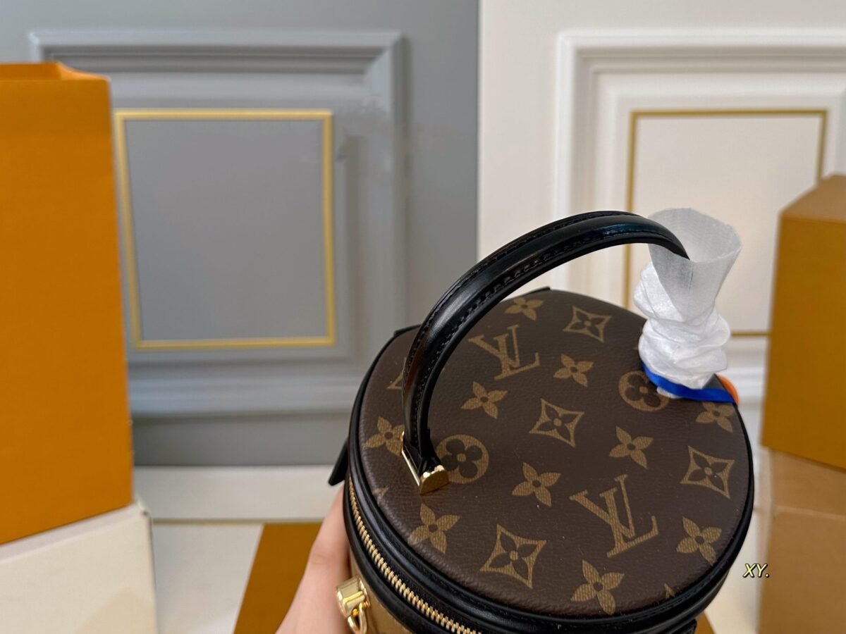 ⁦حقيبة لويس فويتون LV بتصميم دائري متناسق الألوان، بتصميم فورتشن باريل.⁩ - الصورة ⁦7⁩