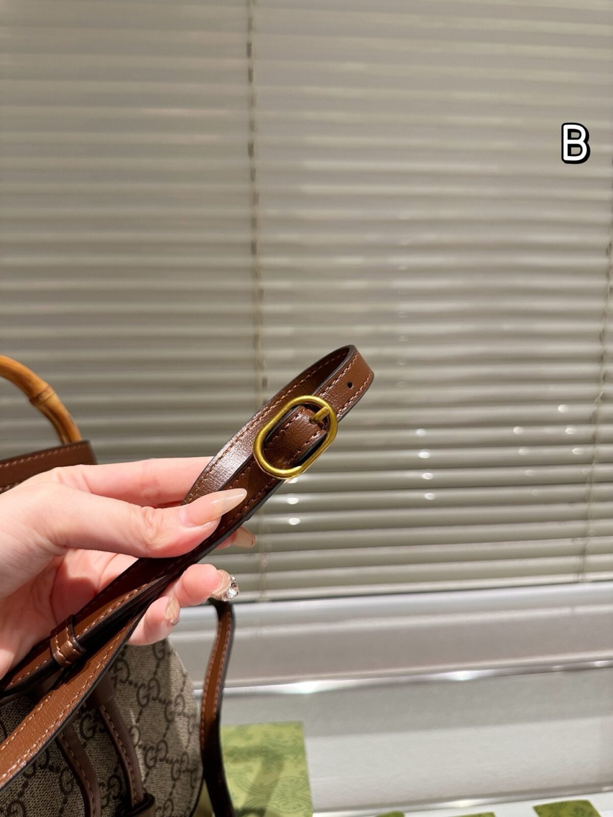 ⁦حقيبة دلو من الخيزران من غوتشي⁩ - الصورة ⁦6⁩