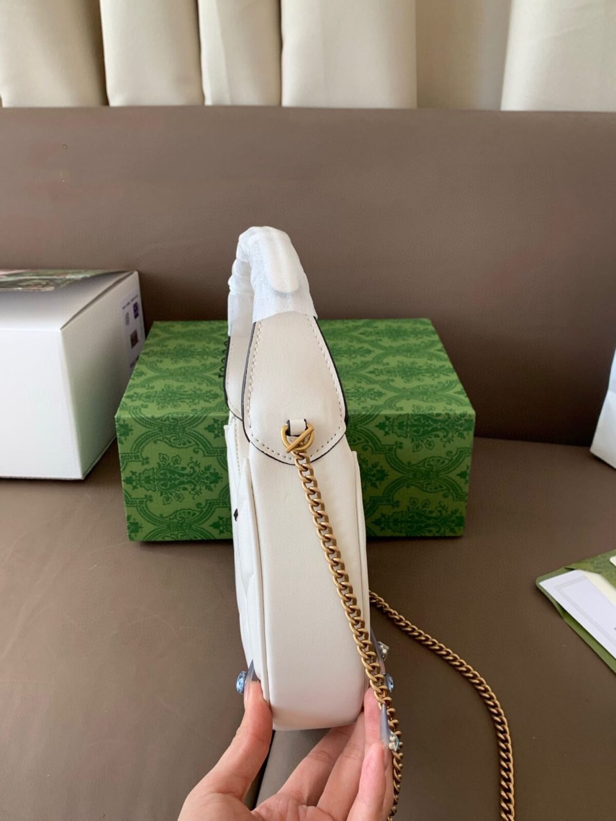 ⁦حقيبة جوتشي مارمونت نصف القمر⁩ - الصورة ⁦8⁩