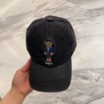 قبعة بيسبول بولو الكلاسيكية المطرزة من قماش الدنيم