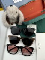 نظارات شمسية من جوتشي بإطار مربع قابل للطي بتصميم عصري جديد