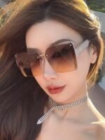 ⁦نظارات شمسية ديور العصرية الجديدة، بإطار مربع، مستقطبة⁩ - الصورة ⁦2⁩