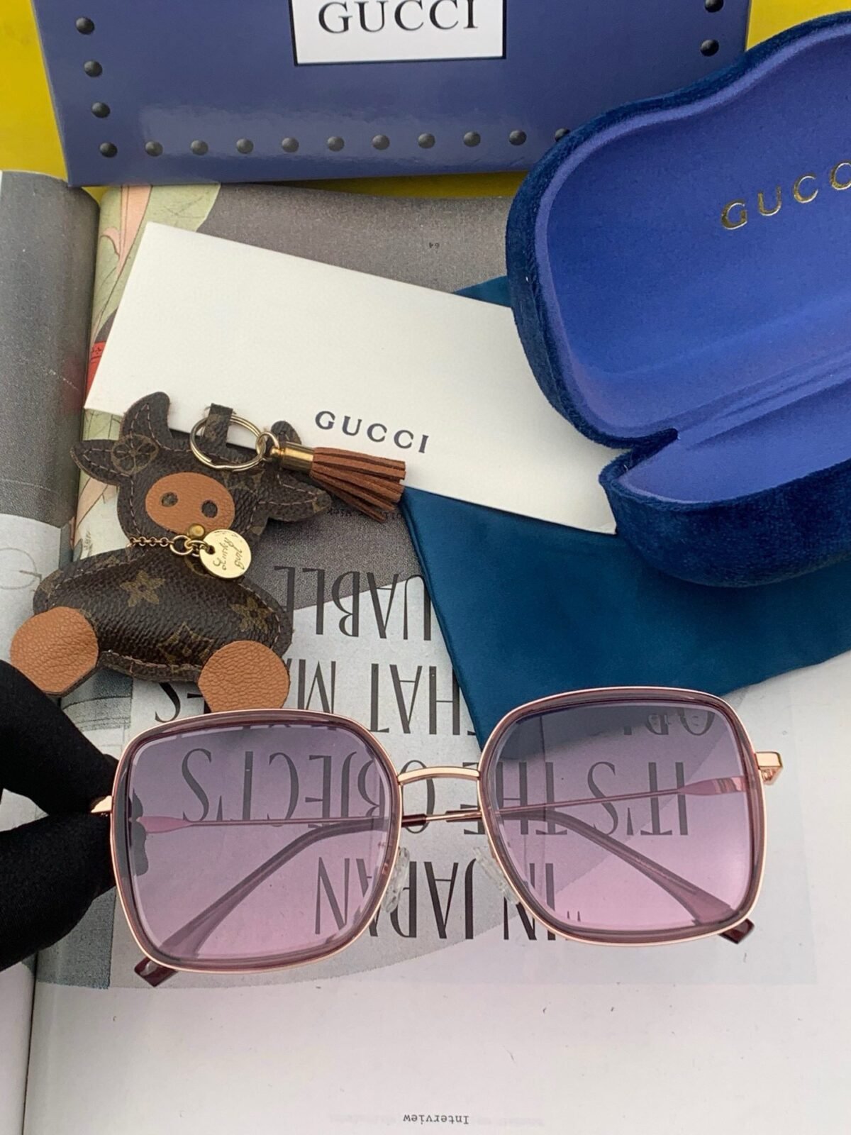 ⁦نظارات غوتشي الشمسية الجديدة⁩ - الصورة ⁦6⁩