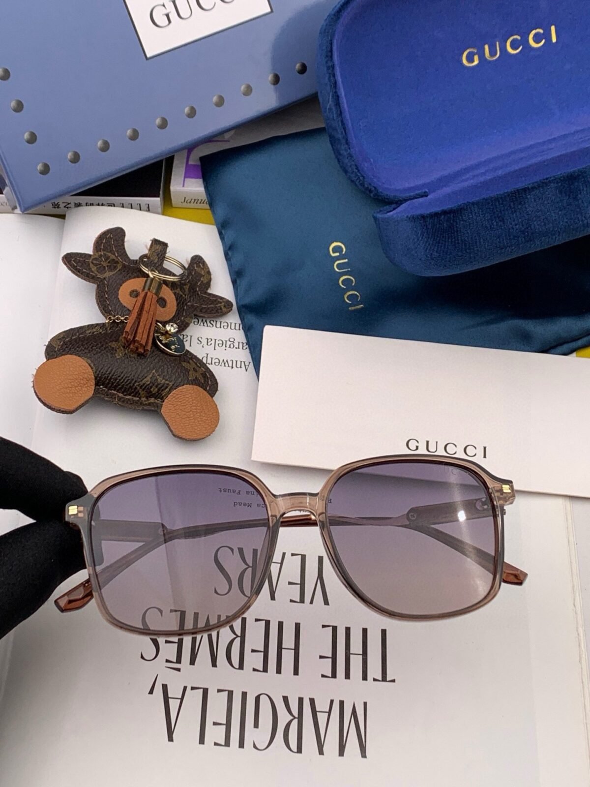 ⁦نظارات غوتشي الشمسية الجديدة⁩ - الصورة ⁦7⁩