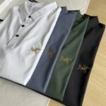 ⁦قميص عالي الجودة من القطن سريع الجفاف مريح وغير رسمي قصير الأكمام⁩ - الصورة ⁦8⁩