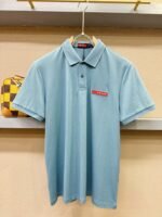 ⁦قميص بولو رجالي من برادا بأكمام قصيرة وياقة مدورة⁩ - الصورة ⁦4⁩