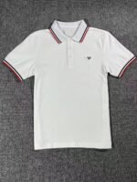 ⁦قميص بولو رجالي صيفي جديد من برادا، بأكمام قصيرة، بشعار كلاسيكي، مناسب للعمل، بتصميم كاجوال⁩ - الصورة ⁦2⁩