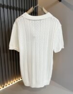 ⁦تي شيرت رجالي جديد من PRADA محبوك بأكمام قصيرة وياقة دائرية⁩ - الصورة ⁦6⁩