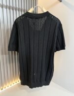 ⁦تي شيرت رجالي جديد من PRADA محبوك بأكمام قصيرة وياقة دائرية⁩ - الصورة ⁦7⁩