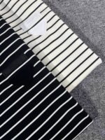 ⁦قميص بولو رجالي صيفي جديد من برادا، شبكي، كاجوال، بأكمام قصيرة، بشعار كلاسيكي، بتصميم أنيق⁩ - الصورة ⁦6⁩