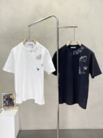 قميص برادا رجالي كاجوال بأكمام قصيرة