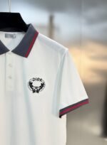 ⁦قميص بولو رجالي صيفي جديد من ديور بتصميم ياقة دائرية! تصميم ميدوسا الكلاسيكي⁩ - الصورة ⁦7⁩