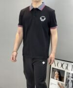 ⁦قميص بولو رجالي صيفي جديد من ديور بتصميم ياقة دائرية! تصميم ميدوسا الكلاسيكي⁩ - الصورة ⁦5⁩