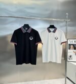 قميص بولو رجالي صيفي جديد من ديور بتصميم ياقة دائرية! تصميم ميدوسا الكلاسيكي