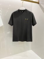 ⁦تيشيرت فندي الجديد، ربيع وصيف، قطني، برقبة دائرية وأكمام قصيرة⁩ - الصورة ⁦4⁩