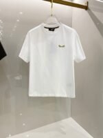 تيشيرت فندي الجديد، ربيع وصيف، قطني، برقبة دائرية وأكمام قصيرة