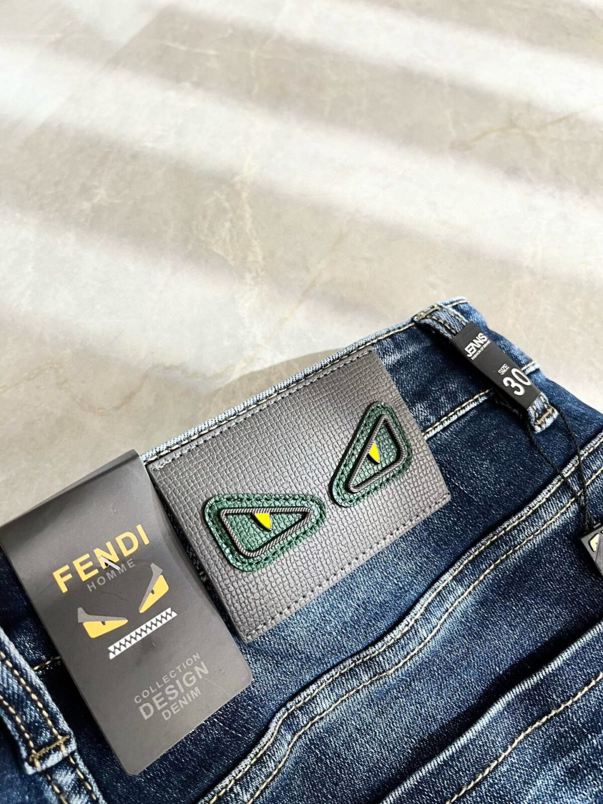 ⁦بنطال جينز فندي كاجوال جديد⁩ - الصورة ⁦7⁩