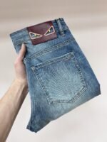 بنطلون جينز رجالي كاجوال عصري من فندي