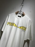 ⁦تيشيرت فندي الجديد بأكمام قصيرة للجنسين.⁩ - الصورة ⁦6⁩